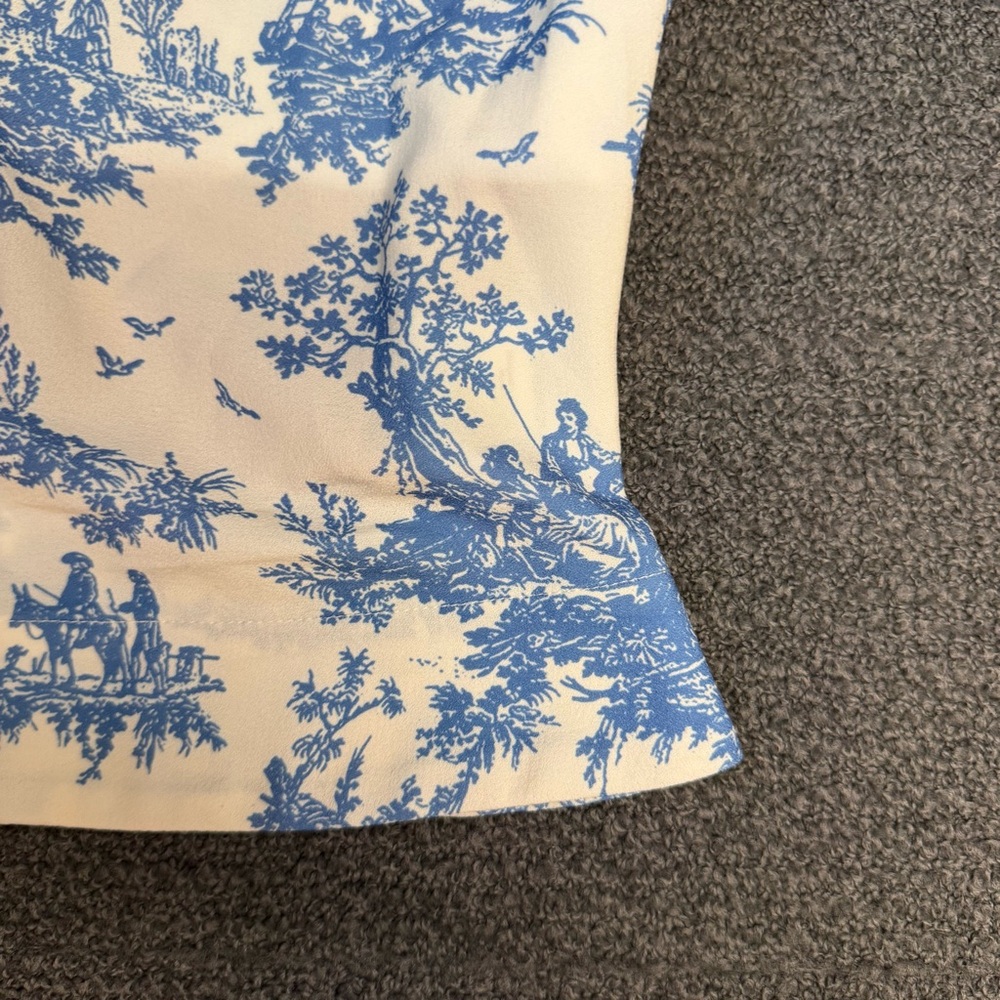 Miaou Imogene Corset in Blue Toile - Picture 4 of 10